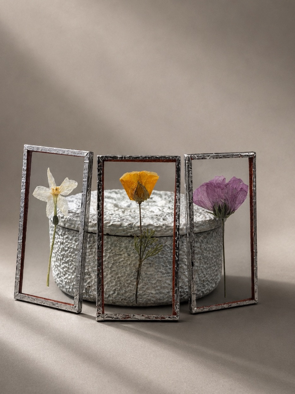 Pressed Birth Flower Glass frames